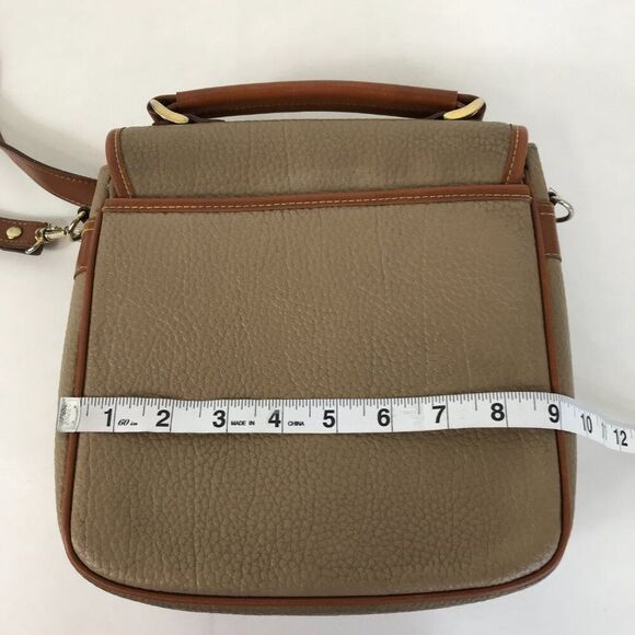 Vintage Dooney & Bourke Square Carrier Crossbody Bag All-Weather Pebbled Leather - Picture 14 of 16